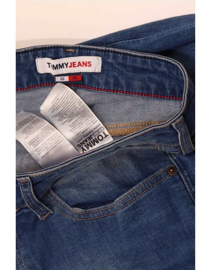 Tommy Hilfiger Herren Slim Jeans W30 L30 Blaue Baumwolle