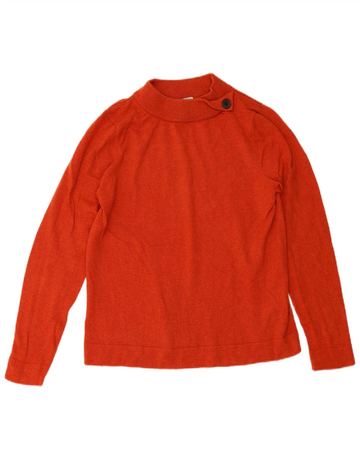 HOBBS Rollkragenpullover für Damen, UK 16, Größe L, orangefarbene Wolle