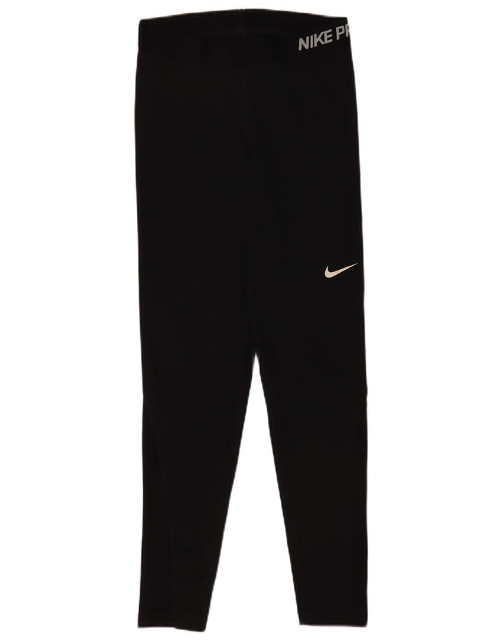 Nike Damen Capri-Leggings UK 14 Medium Schwarz Sport