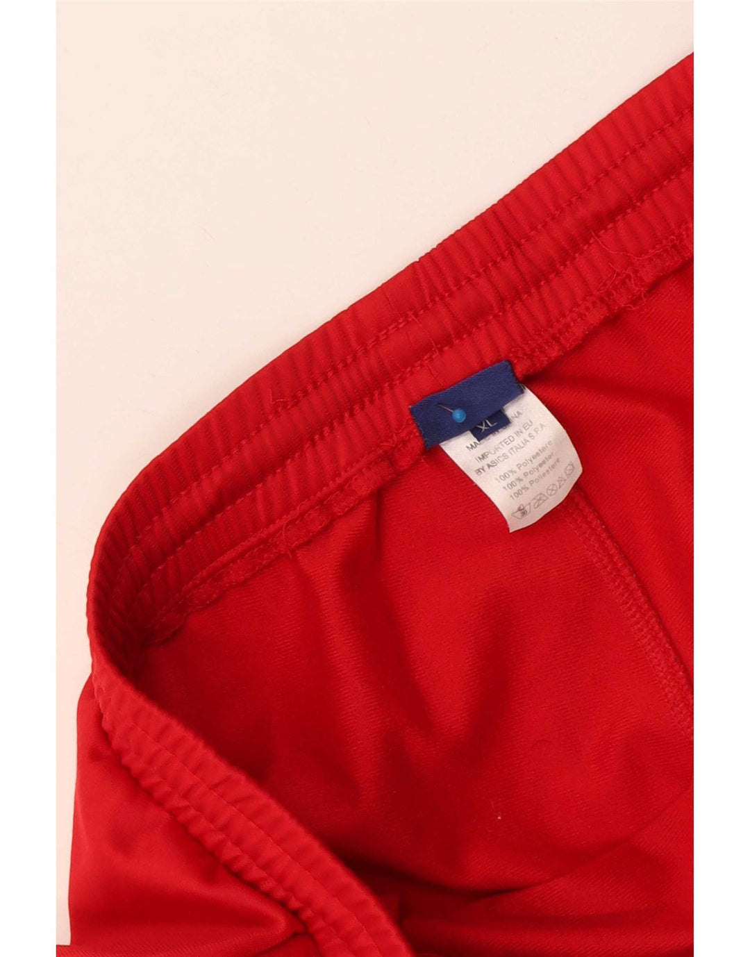 Asics Herren-Trainingshose XL, rotes Polyester