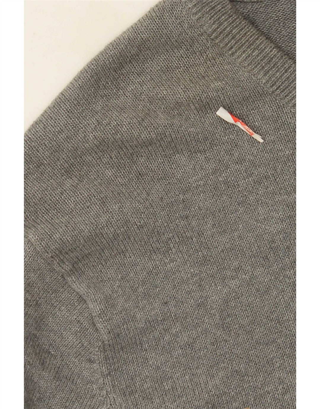 J. Crew Herren-Pullover mit V-Ausschnitt, 2XL, graue Baumwolle