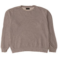 Zara Herren-Sweatshirt-Pullover aus mittelgrau gefleckter Baumwolle