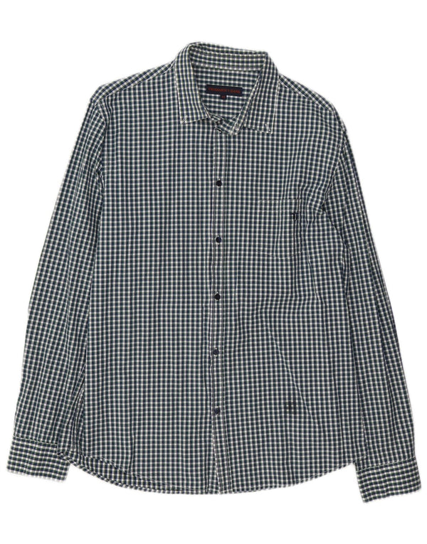 Trussardi Jeans Mens Shirt Size 42 Large Multicoloured Gingham