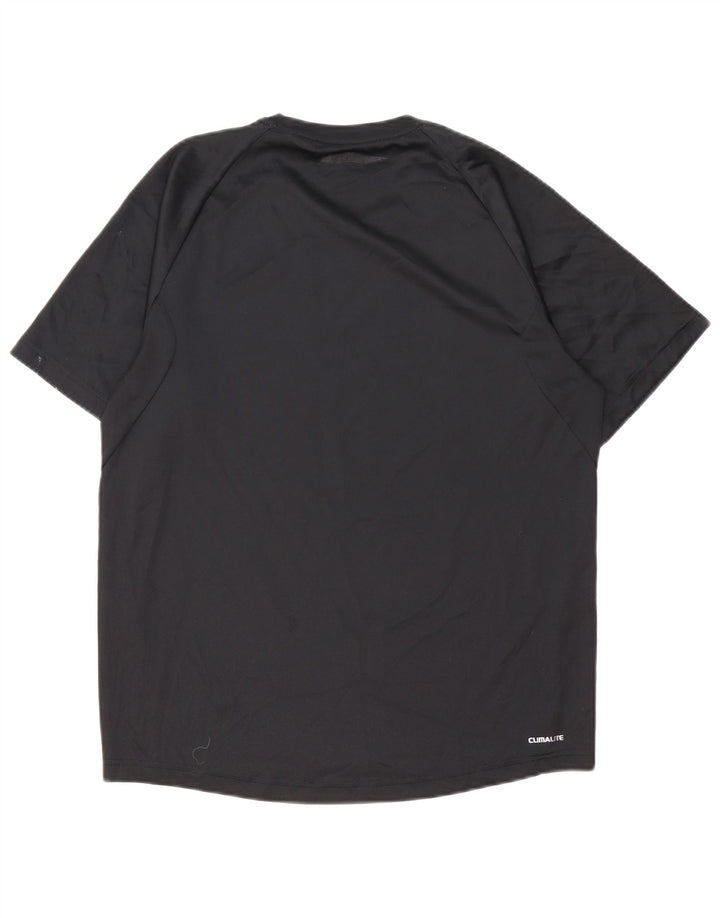 Adidas Herren Climalite T-Shirt Top Medium Schwarz