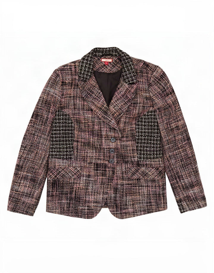 Joe Browns Damen-Blazer mit 3 Knöpfen, Gr. 20, 2XL, mehrfarbig kariert