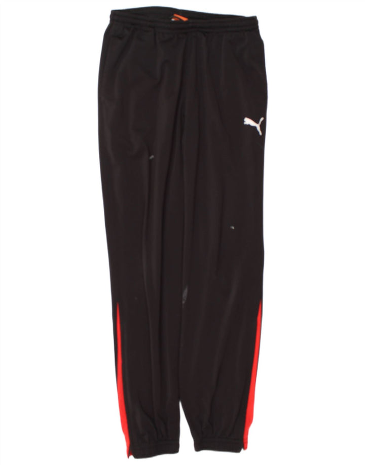 Puma Herren-Trainingshose, Jogginghose, Mittelschwarz, Farbblock-Polyester