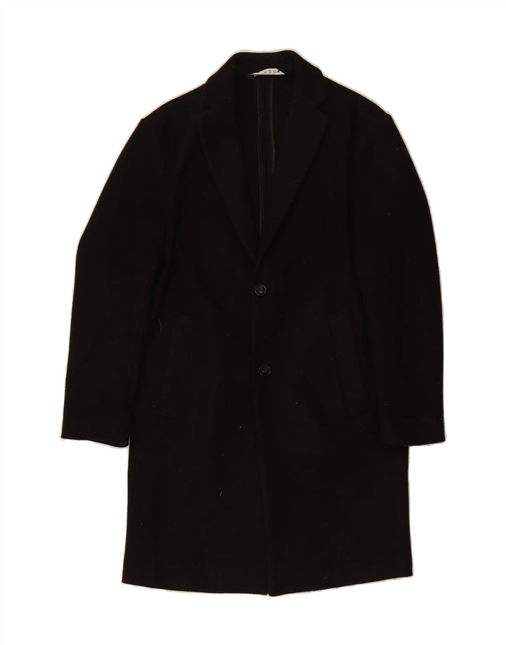 ZARA Herrenmantel UK 36 Small Schwarz Polyester