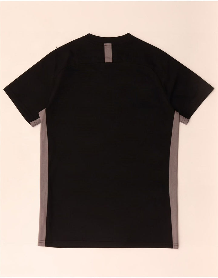 Nike Herren Dri Fit T-Shirt Top Small Schwarz Colourblock Polyester