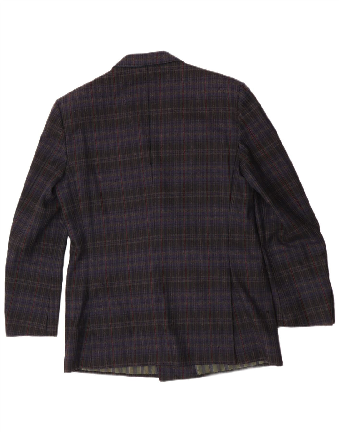 Pal Zileri Herren-Blazer, zweireihig, IT 50, groß, marineblau kariert
