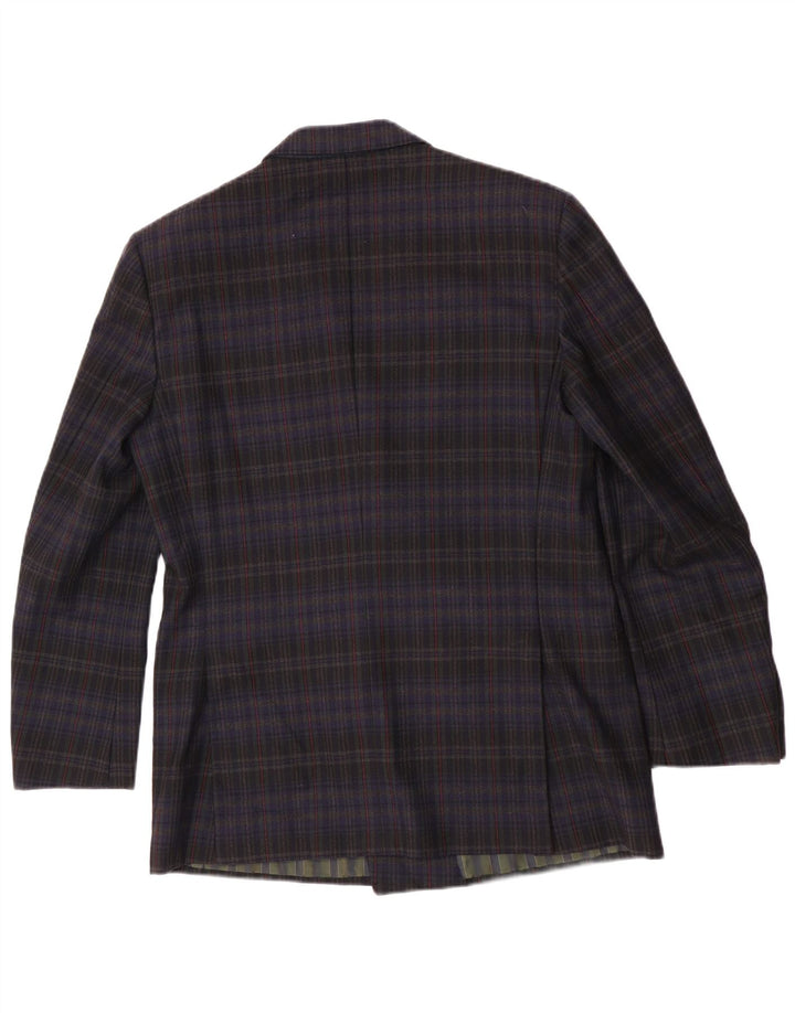 Pal Zileri Herren-Blazer, zweireihig, IT 50, groß, marineblau kariert