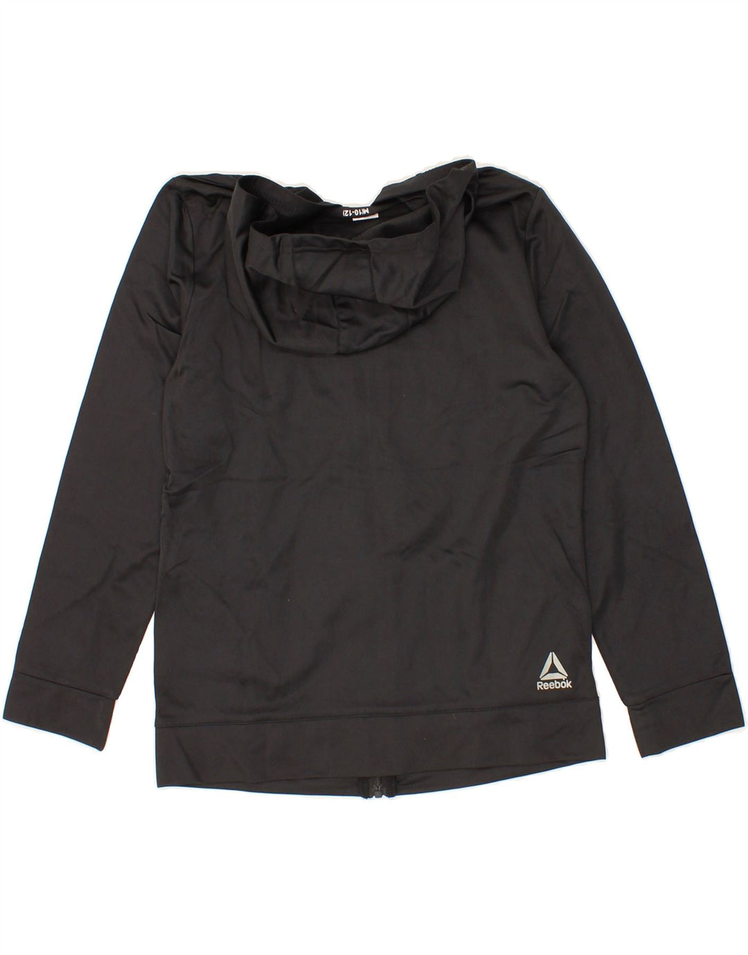 REEBOK Boys Zip Hoodie Sweater 10-11 Years Medium Black Colourblock Vintage Reebok and Second-Hand Reebok from Messina Hembry 