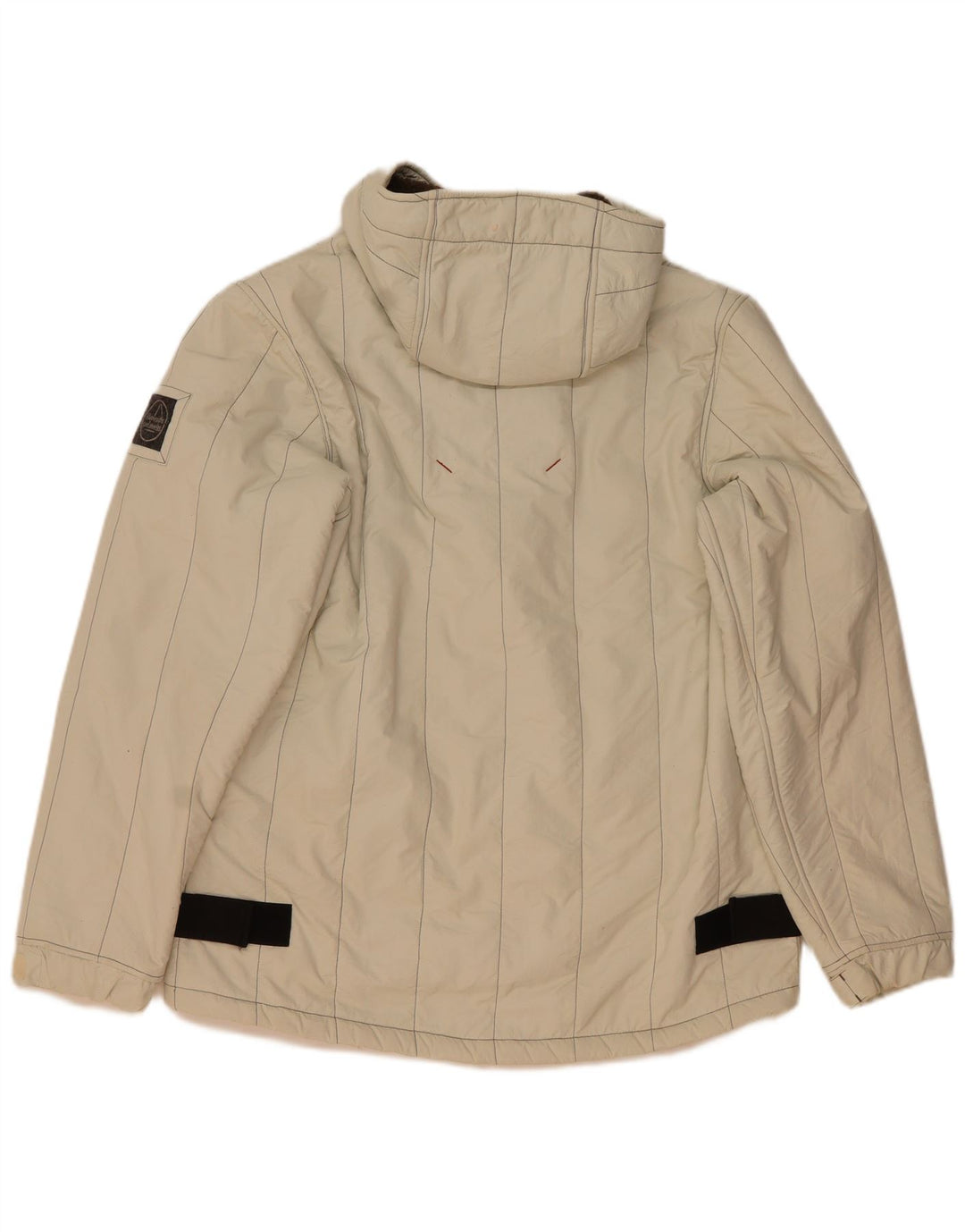 Murphy & Nye Herren Sherpa Wattierte Jacke mit Kapuze UK 40 Large Beige