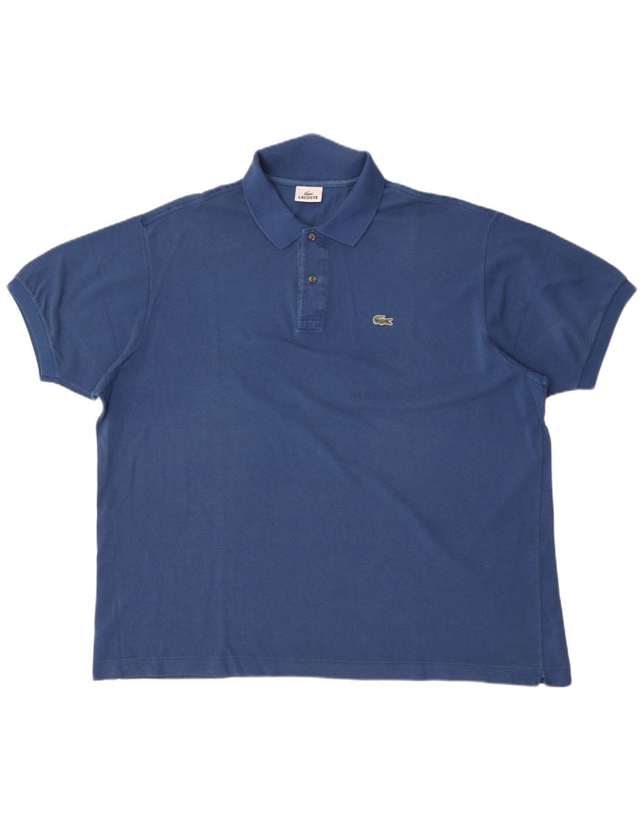 Lacoste Herren Poloshirt Größe 9 4XL Blaue Baumwolle