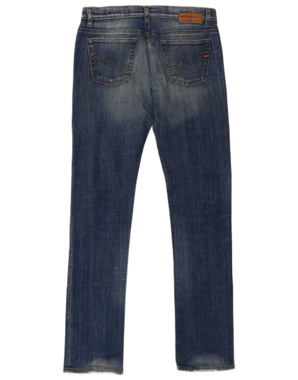 Gas Damen Slim Jeans W31 L34 Blaue Baumwolle