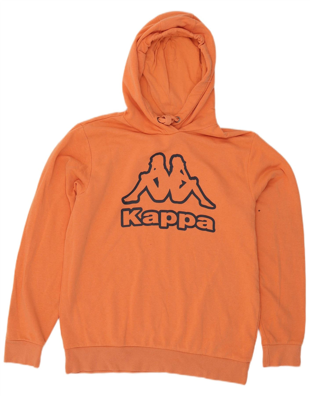 Kappa Herren Graphic Hoodie Pullover Mittelorange Baumwolle