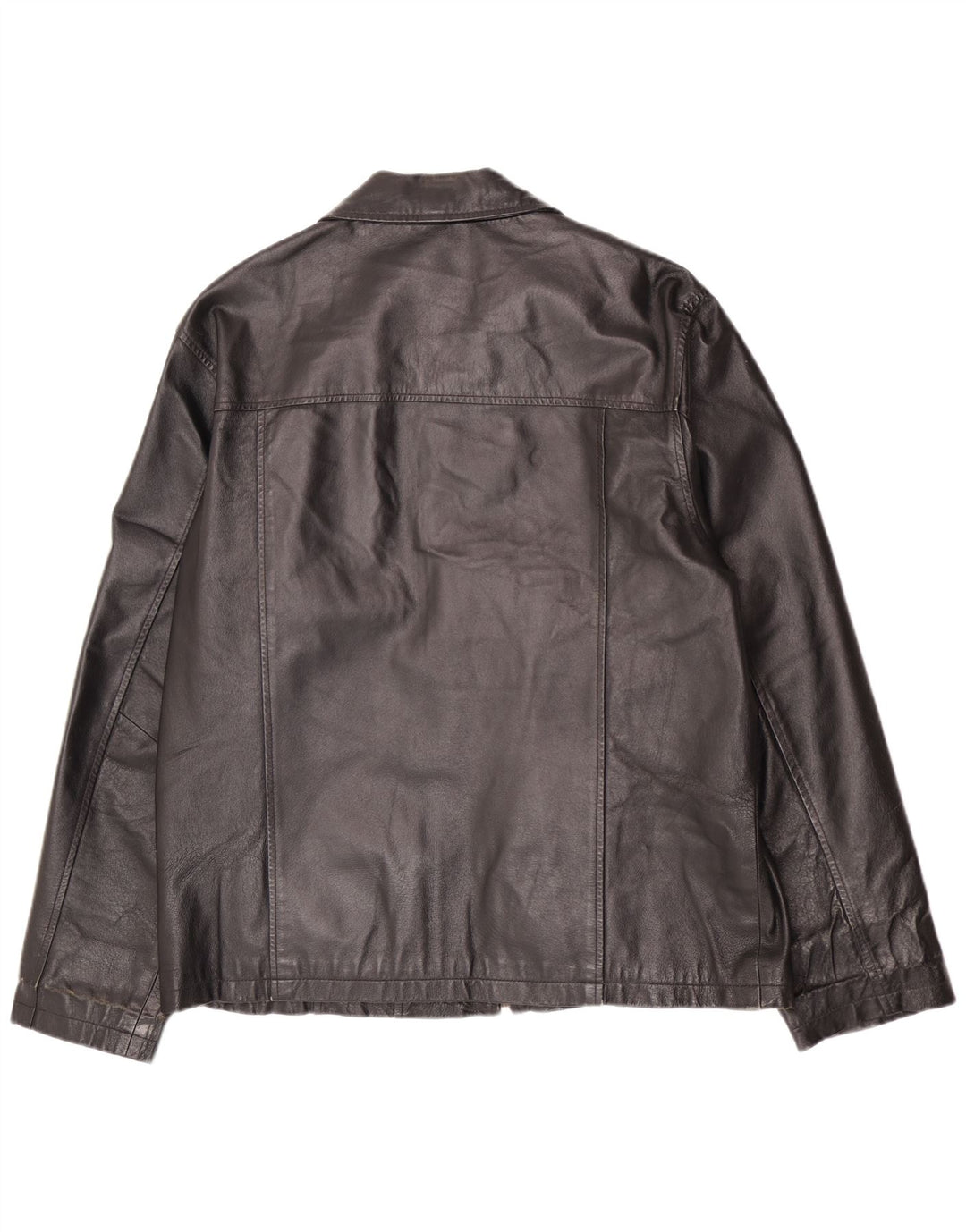 Henry Morell Herren Lederjacke IT 50 Large Schwarz