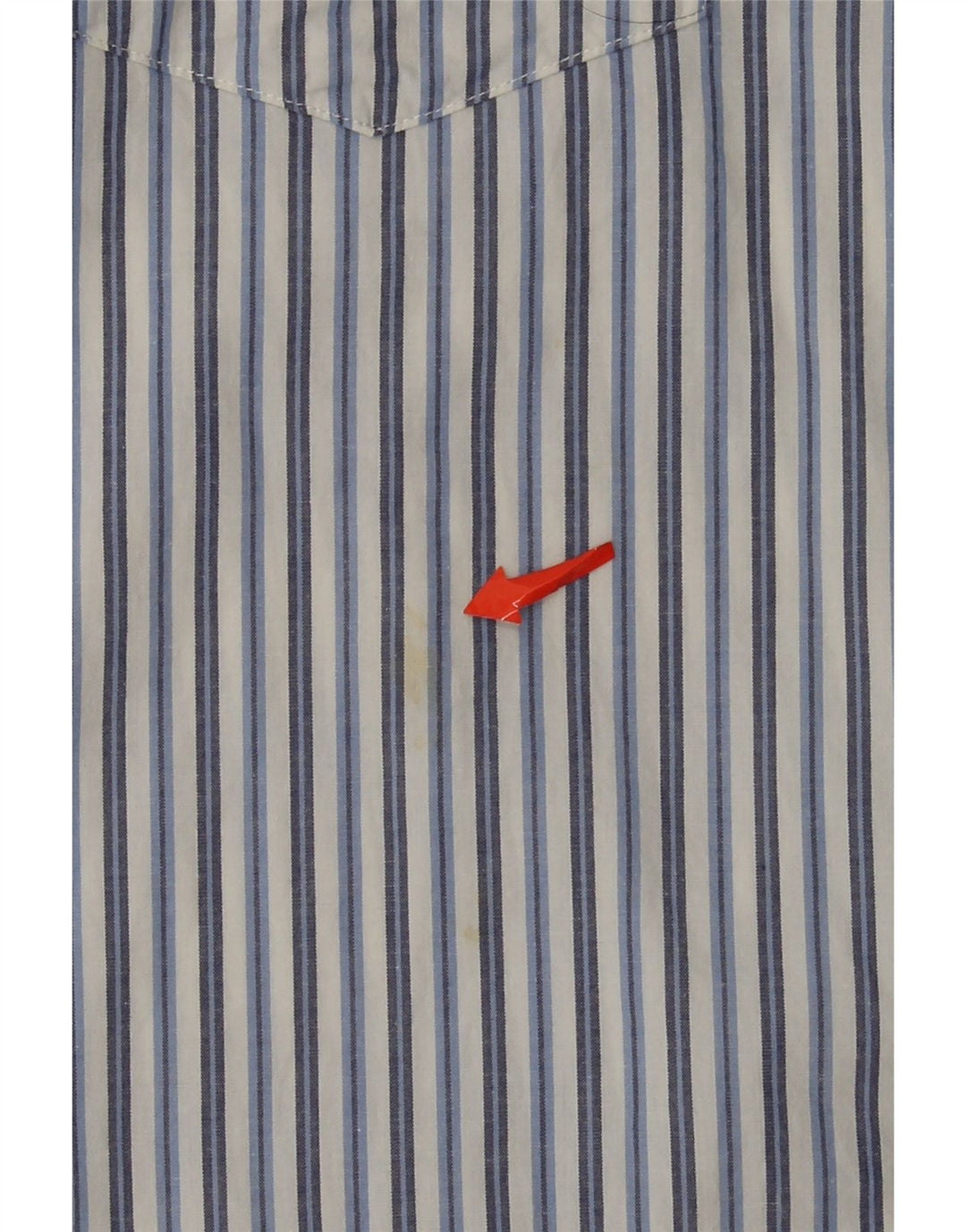 Dockers Herrenhemd 2XL blau gestreift aus Baumwolle