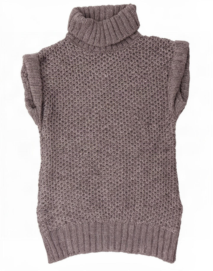 Marks & Spencer Damen-Übergroßer Pullover, Gr. 8, Small, Grau, Acryl