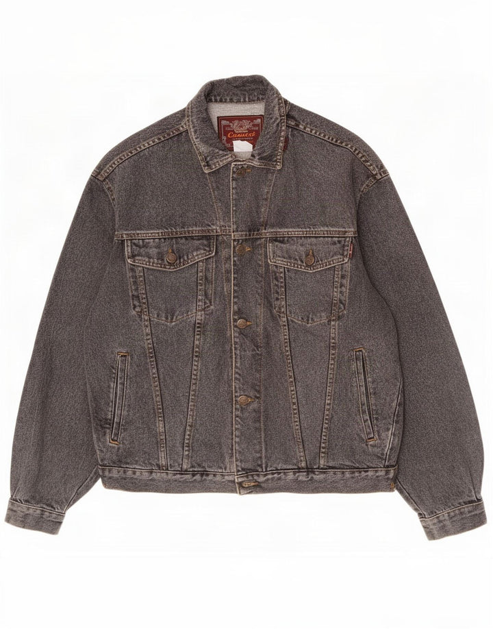 Casucci Herren Jeansjacke UK 38 Mittelgraue Baumwolle