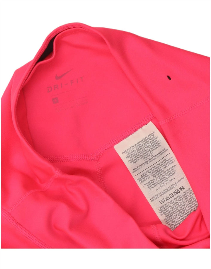Nike Damen Dri Fit Leggings UK 10 Small Rosa Polyester