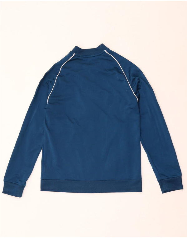 Adidas Jungen Trainingsanzug Top Jacke 13-14 Jahre Blaues Polyester