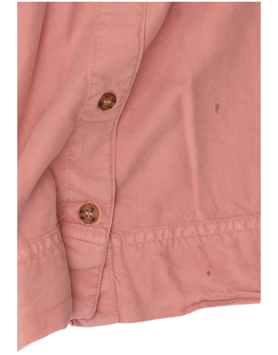 Topshop Womens Overshirt Übergroßes Hemd UK 10 Small Pink Lyocell