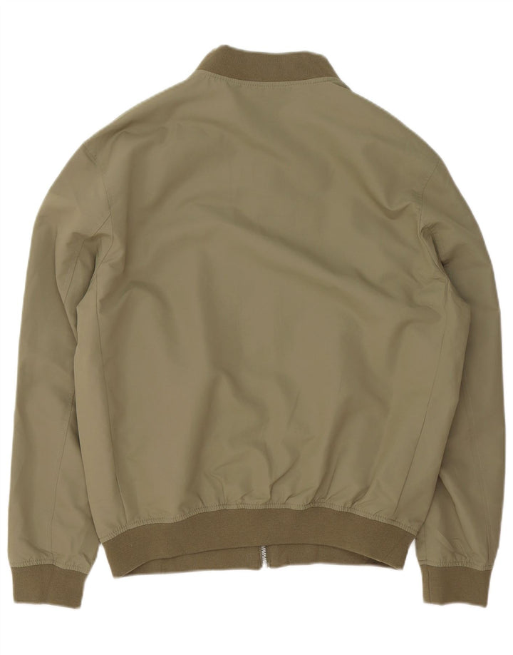Zara Herren Bomberjacke UK 40 Large Grün Polyester