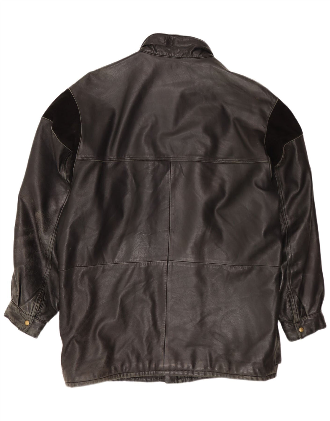 Vintage Herren Lederjacke UK 40 Large Schwarz