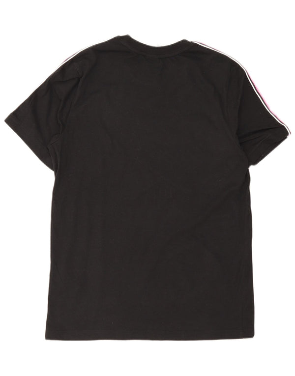 Nike Damen-T-Shirt mit Grafik, UK 14, Mittelschwarz, Colourblock-Baumwolle