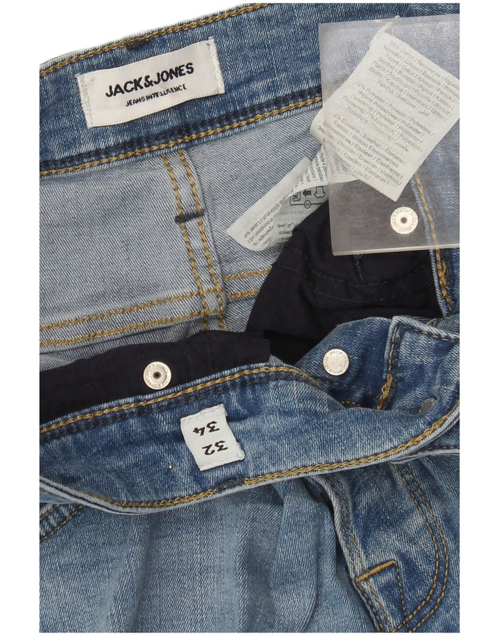 Jack & Jones Herren Slim Jeans W32 L29 Blaue Baumwolle