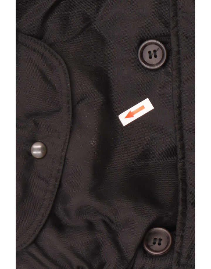 Pulloveria Herren-Bomberjacke mit Kapuze, UK 42, XL, Schwarz, Polyamid