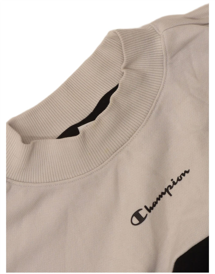 Champion Damen-Sweatshirt in Übergröße, Gr. 14, Mittelschwarz, Farbblock