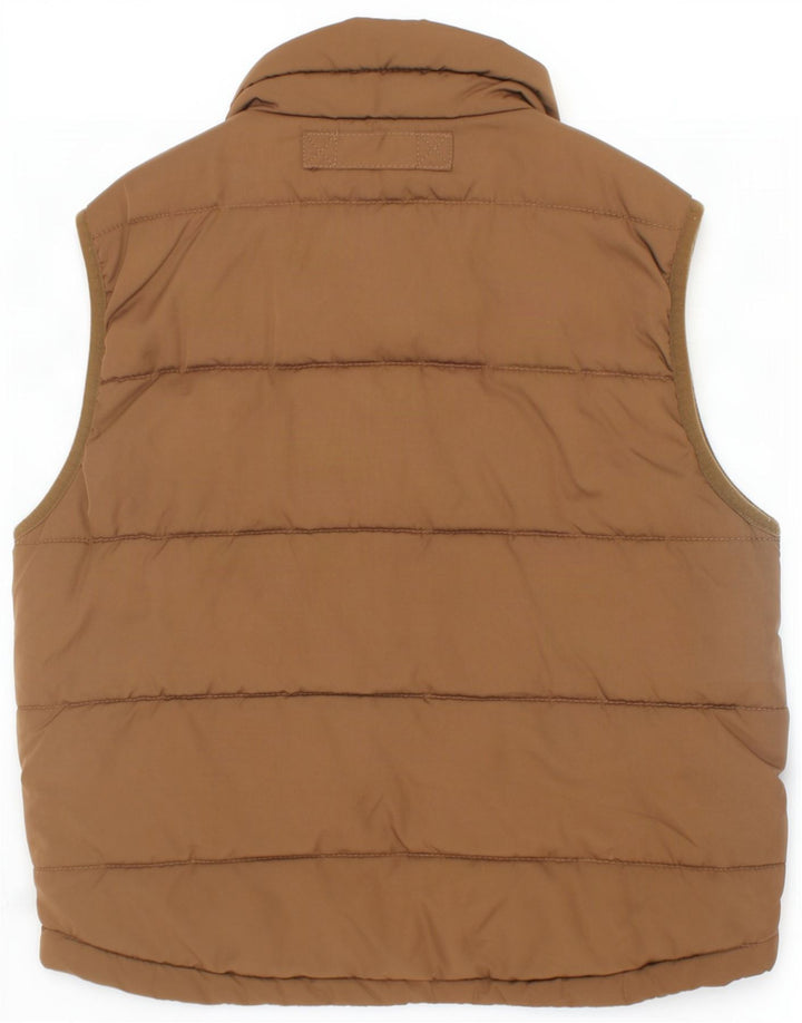 Gant Wattierte Weste für Jungen, 7–8 Jahre, mittelbraunes Polyester