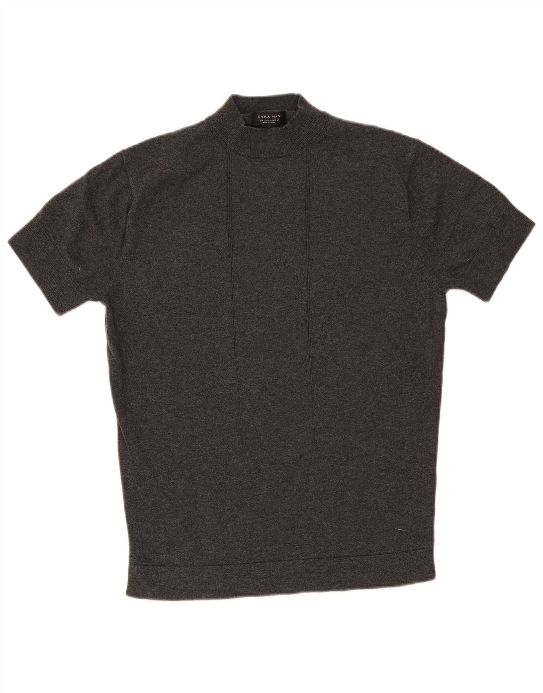 Zara Herren T-Shirt Top Large Grau
