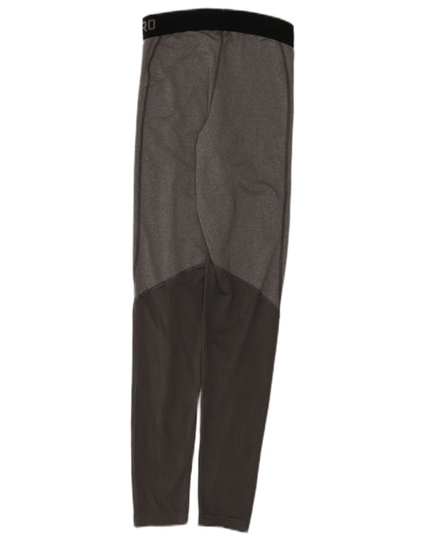 Nike Damen Dri Fit Graphic Leggings UK 4 XS Graues Colourblock-Polyester