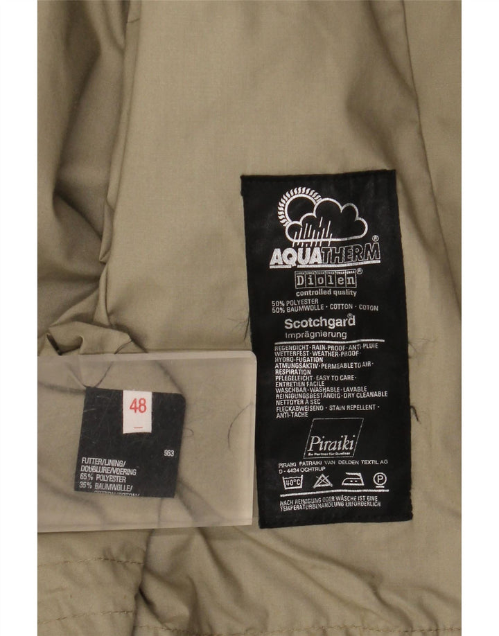 Diolen Damen-Regenjacke mit lockerer Passform und Kapuze, EU 48, 2XL, Khaki, Polyester