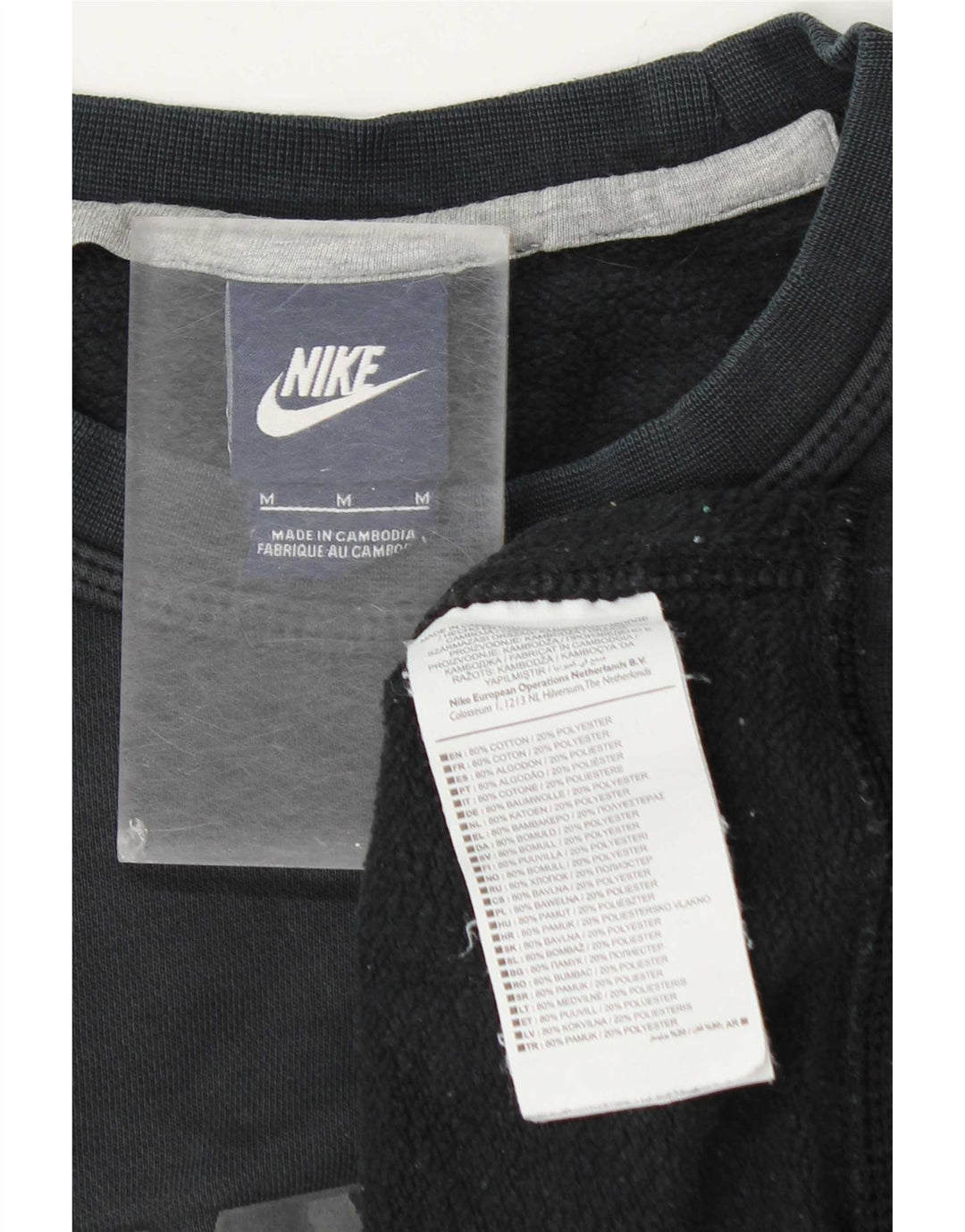 Nike Herren-Sweatshirt mit Grafik, mittelgraue Baumwolle