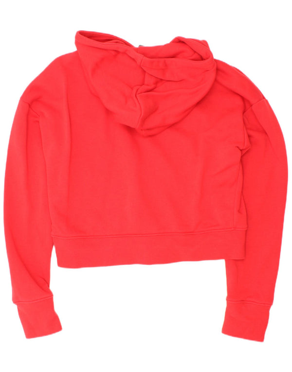 Nike Mädchen Standard Crop Graphic Hoodie Pullover 12–13 Jahre, rote Baumwolle