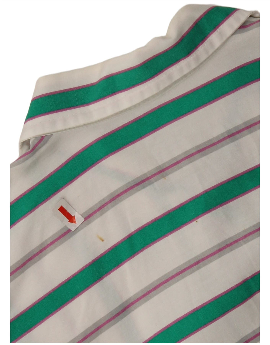 Benetton Damenhemd UK 18 XL Weiß gestreift