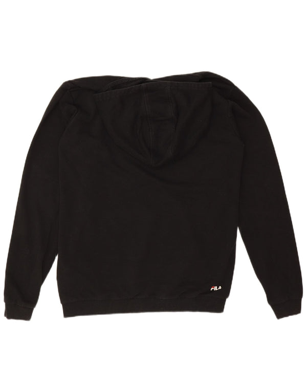 Fila Kapuzenpullover mit Grafik für Jungen, 15–16 Jahre, schwarze Baumwolle