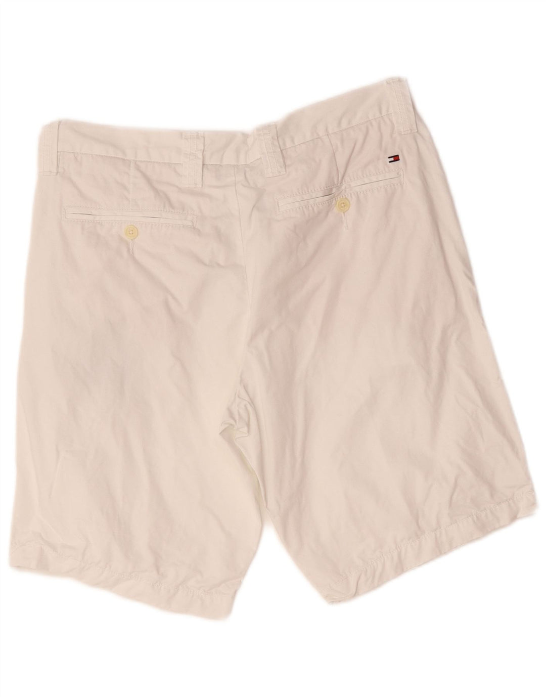 Tommy Hilfiger Herren-Chinoshorts, W34, groß, weiße Baumwolle