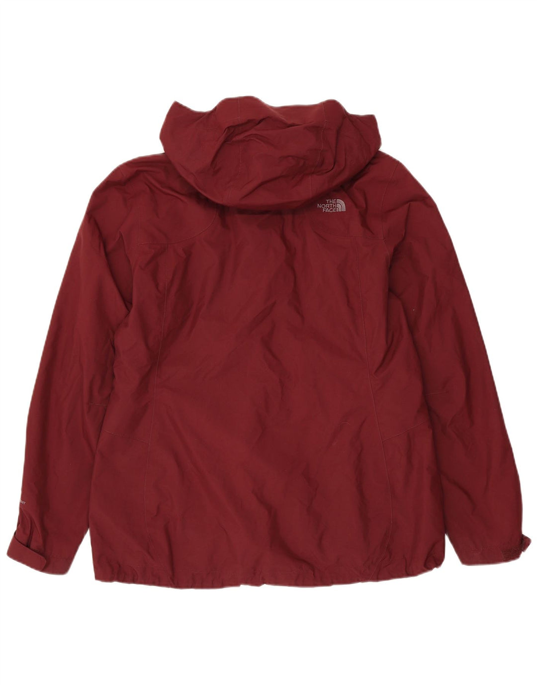 THE NORTH FACE Damen Übergroße Regenjacke mit Kapuze UK 18 XL Maroon Nylon