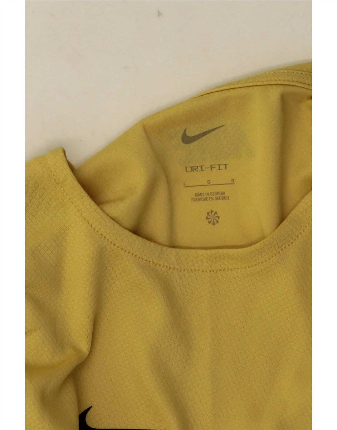 Nike Herren Dri Fit T-Shirt Top Large Gelb