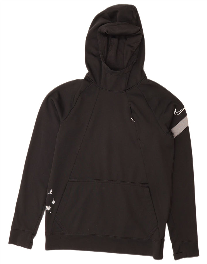 NIKE Dri Fit Graphic Kapuzenpullover für Jungen, 12–13 Jahre, Größe L, Schwarz, Polyester