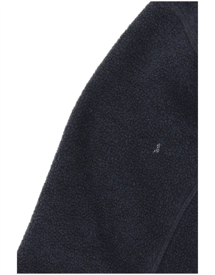 Fat Face Jungen-Fleecepullover mit Reißverschluss am Hals, 10–11 Jahre, marineblaues Polyester