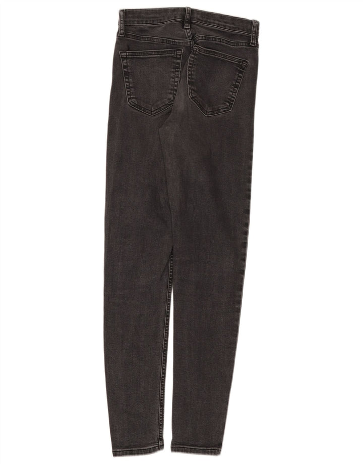 Topshop Damen Jamie Skinny Jeans W25 L28 Grau Polyester