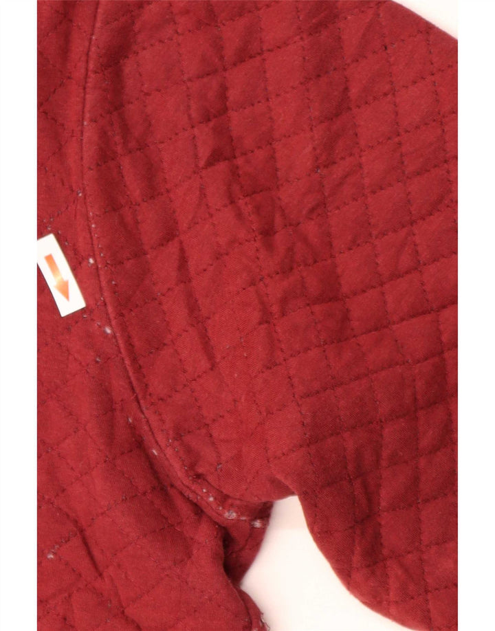 Bench Herren-Sweatshirt-Pullover, groß, rote Colourblock-Baumwolle