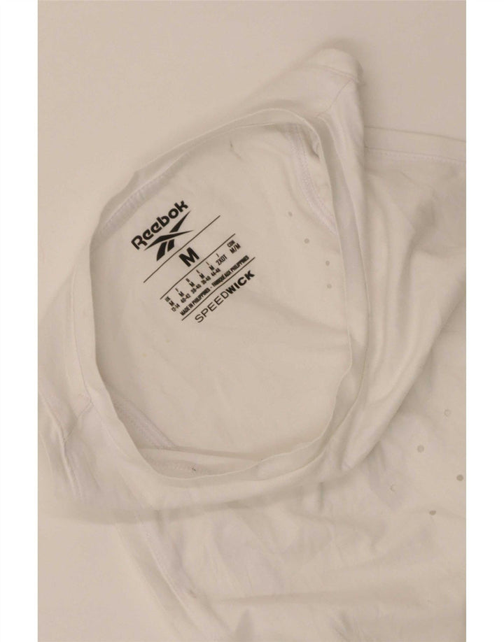Reebok Damen Weste Top UK 12/14 Medium Weiß