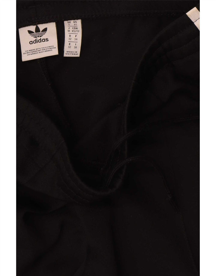 Adidas Damen Trainingshose UK 6 XS Schwarz Polyester