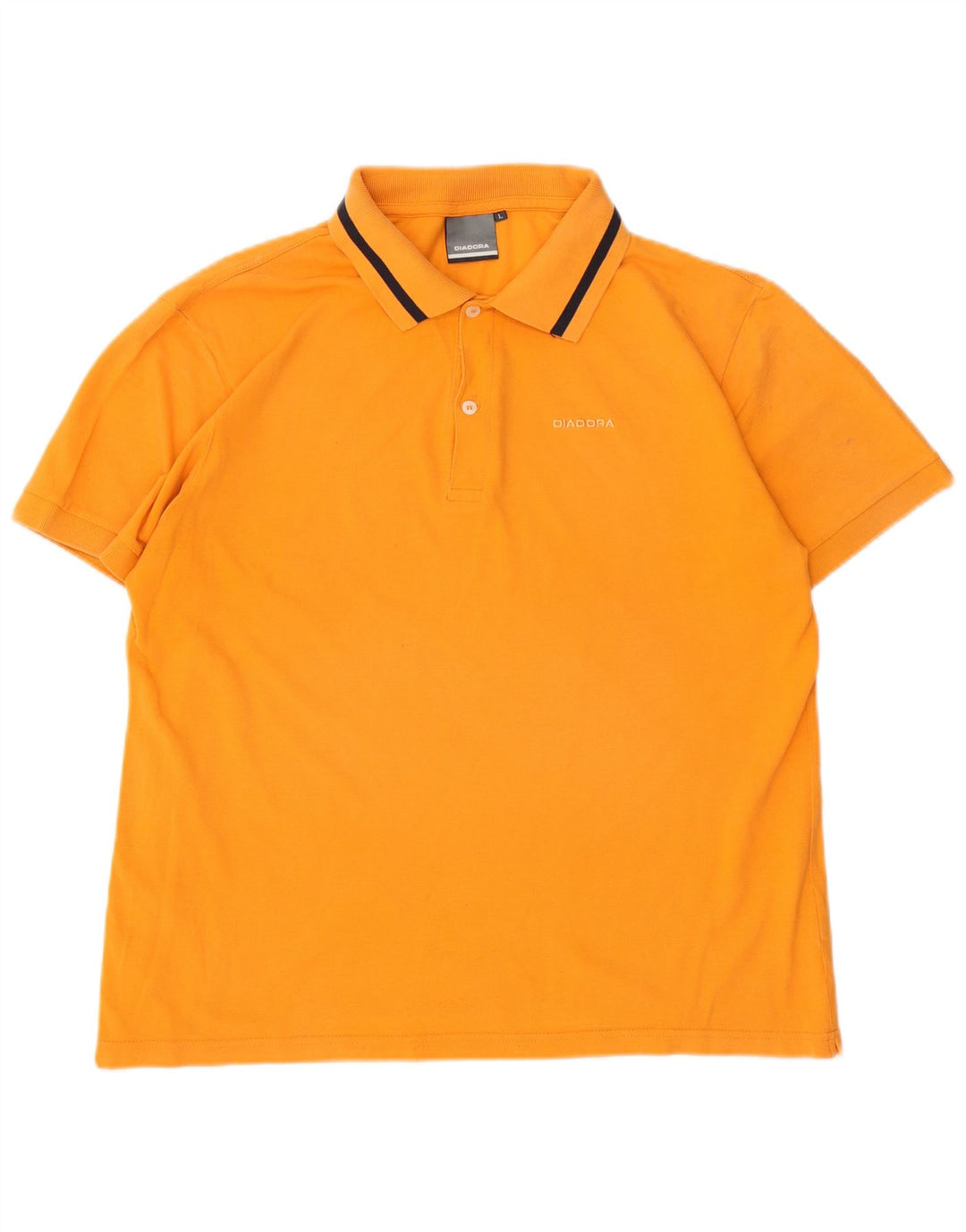 DIADORA Herren-Poloshirt, große Baumwolle, Orange